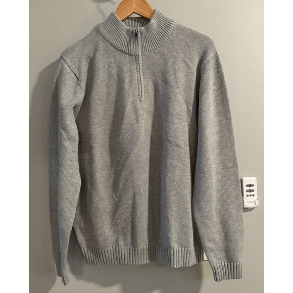 L.L. Bean Other - LL Bean Sweater 1/4 Zip Cotton Long Sleeve Pullover Mock Neck‎ Men's Medium